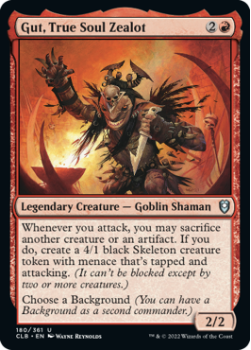 Gut, True Soul Zealot : 180/361 COMMANDER LEGENDS: BATTLE FOR BALDUR'S GATE - Magic the Gathering Single Card