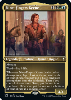 Nine-Fingers Keene (SHOWCASE) (ETCHED) : 546 COMMANDER LEGENDS: BATTLE FOR BALDUR'S GATE - Magic the Gathering Single Card