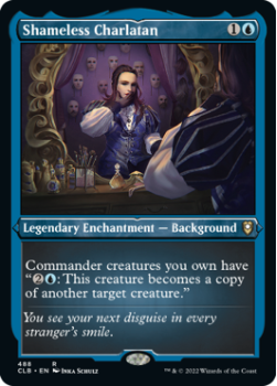 Shameless Charlatan (SHOWCASE) (ETCHED) : 488 COMMANDER LEGENDS: BATTLE FOR BALDUR'S GATE - Magic the Gathering Single Card