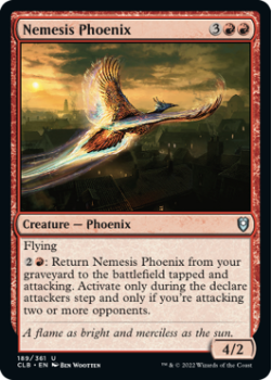 Nemesis Phoenix (FOIL): 189/361 COMMANDER LEGENDS: BATTLE FOR BALDUR'S GATE - Magic the Gathering Single Card