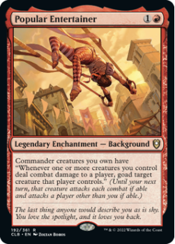 Popular Entertainer : 192/361 COMMANDER LEGENDS: BATTLE FOR BALDUR'S GATE - Magic the Gathering Single Card