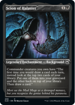 Scion of Halaster (SHOWCASE) (ETCHED) : 498 COMMANDER LEGENDS: BATTLE FOR BALDUR'S GATE - Magic the Gathering Single Card