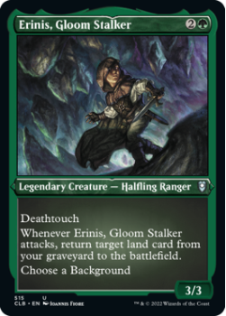 Erinis, Gloom Stalker (SHOWCASE) (ETCHED) : 515 COMMANDER LEGENDS: BATTLE FOR BALDUR'S GATE - Magic the Gathering Single Card
