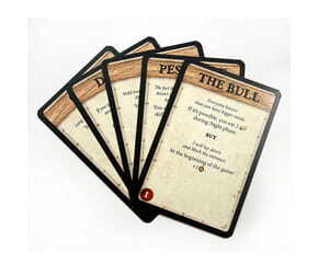 Set if cards for Robinson Crusoe game