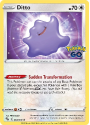 Ditto // Spinarak (UNPEELED) : Pokemon Go! 53/078 - Pokemon Single Card