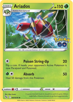 Ariados : Pokemon Go! 07/078 - Pokemon Single Card