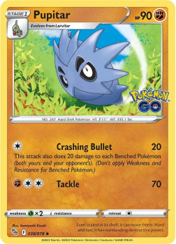 Pupitar : Pokemon Go! 38/078 - Pokemon Single Card
