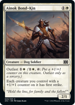 Ainok Bond-Kin (FOIL) : 005/331 DOUBLE MASTERS 2022 - Magic the Gathering Single Card