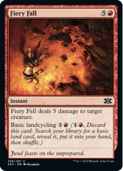 Fiery Fall (FOIL) : 109/331 DOUBLE MASTERS 2022 - Magic the Gathering Single Card