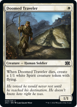 Doomed Traveler (FOIL) : 009/331 DOUBLE MASTERS 2022 - Magic the Gathering Single Card