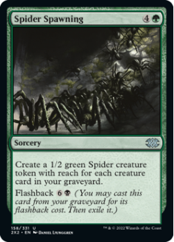 Spider Spawning : 158/331 DOUBLE MASTERS 2022 - Magic the Gathering Single Card