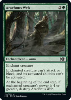 Arachnus Web (FOIL) : 136/331 DOUBLE MASTERS 2022 - Magic the Gathering Single Card