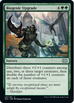 Biogenic Upgrade : 137/331 DOUBLE MASTERS 2022 - Magic the Gathering Single Card