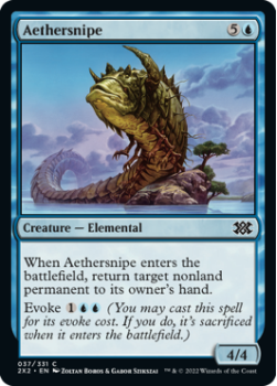 Aethersnipe (FOIL) : 037/331 DOUBLE MASTERS 2022 - Magic the Gathering Single Card