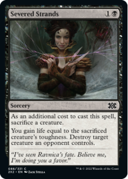 Severed Strands (FOIL) : 088/331 DOUBLE MASTERS 2022 - Magic the Gathering Single Card