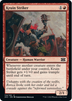 Kruin Striker (FOIL) : 114/331 DOUBLE MASTERS 2022 - Magic the Gathering Single Card