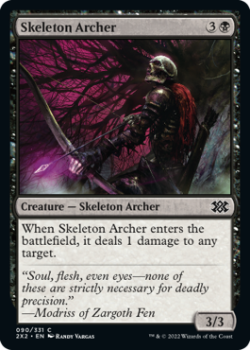 Skeleton Archer (FOIL) : 090/331 DOUBLE MASTERS 2022 - Magic the Gathering Single Card
