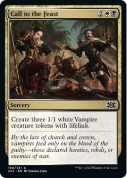 Call to the Feast (FOIL) : 190/331 DOUBLE MASTERS 2022 - Magic the Gathering Single Card