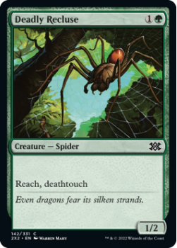 Deadly Recluse (FOIL) : 142/331 DOUBLE MASTERS 2022 - Magic the Gathering Single Card