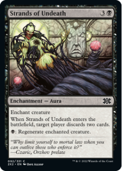 Strands of Undeath (FOIL) : 092/331 DOUBLE MASTERS 2022 - Magic the Gathering Single Card
