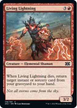 Living Lightning : 118/331 DOUBLE MASTERS 2022 - Magic the Gathering Single Card