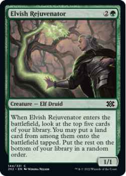 Elvish Rejuvenator (FOIL) : 144/331 DOUBLE MASTERS 2022 - Magic the Gathering Single Card