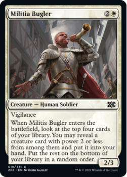 Militia Bugler : 019/331 DOUBLE MASTERS 2022 - Magic the Gathering Single Card