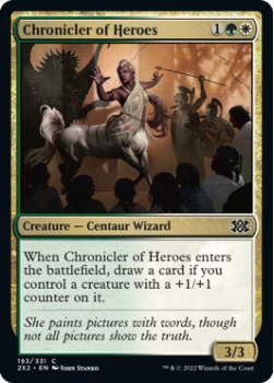 Chronicler of Heroes (FOIL) : 193/331 DOUBLE MASTERS 2022 - Magic the Gathering Single Card