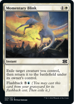 Momentary Blink : 020/331 DOUBLE MASTERS 2022 - Magic the Gathering Single Card