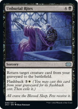 Unburial Rites (FOIL) : 095/331 DOUBLE MASTERS 2022 - Magic the Gathering Single Card