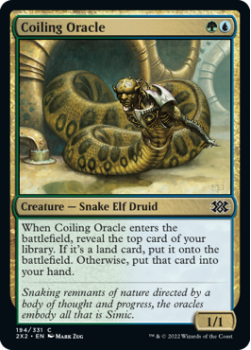 Coiling Oracle (FOIL) : 194/331 DOUBLE MASTERS 2022 - Magic the Gathering Single Card