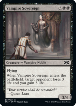 Vampire Sovereign : 097/331 DOUBLE MASTERS 2022 - Magic the Gathering Single Card