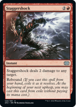 Staggershock : 125/331 DOUBLE MASTERS 2022 - Magic the Gathering Single Card