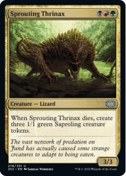 Sprouting Thrinax (FOIL) : 278/331 DOUBLE MASTERS 2022 - Magic the Gathering Single Card