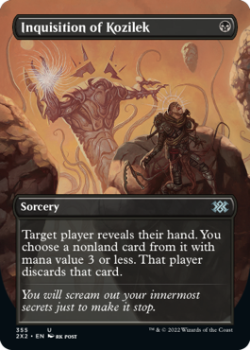 Inquisition of Kozilek (BORDERLESS) : 355 DOUBLE MASTERS 2022 - Magic the Gathering Single Card