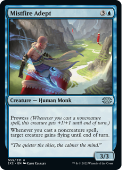 Mistfire Adept : 059/331 DOUBLE MASTERS 2022 - Magic the Gathering Single Card