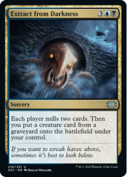 Extract from Darkness : 210/331 DOUBLE MASTERS 2022 - Magic the Gathering Single Card