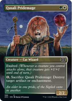 Qasali Pridemage (BORDERLESS) : 386 DOUBLE MASTERS 2022 - Magic the Gathering Single Card