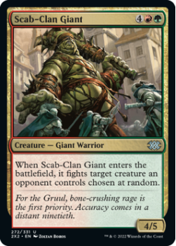 Scab-Clan Giant (FOIL) : 272/331 DOUBLE MASTERS 2022 - Magic the Gathering Single Card