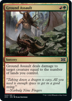 Ground Assault : 223/331 DOUBLE MASTERS 2022 - Magic the Gathering Single Card