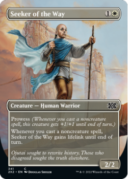 Seeker of the Way (BORDERLESS) : 341 DOUBLE MASTERS 2022 - Magic the Gathering Single Card