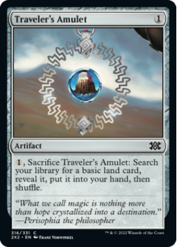 Traveler's Amulet (FOIL) : 316/331 DOUBLE MASTERS 2022 - Magic the Gathering Single Card