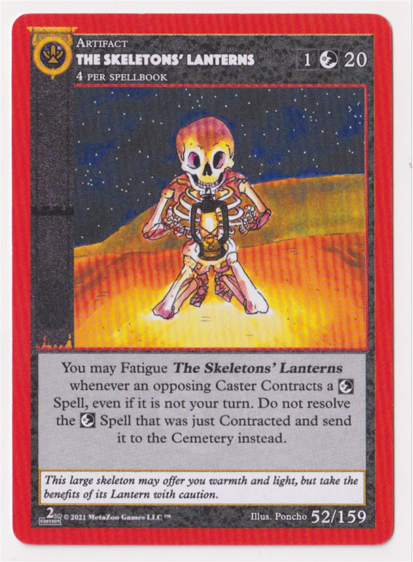 The Skeletons' Lanterns : CRYPTID NATION 2ND EDITION 52/159 - MetaZoo Single Card The Skeletons' Lanterns : CRYPTID NATION 2ND EDITION 52/159 - MetaZoo Single Card