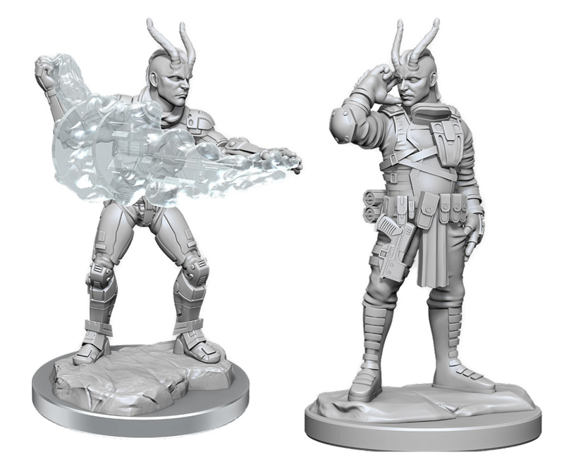Starfinder Battles Deepcuts Unpainted Miniatures: Lashunta Technomancer ...