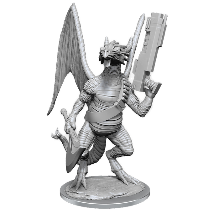 Starfinder Battles Deepcuts Unpainted Miniatures: Dragonkin