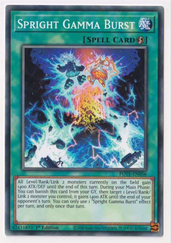 Spright Gamma Burst (Common) : POTE-EN056 - Yu-Gi-Oh! Single Card Spright Gamma Burst (Common) : POTE-EN056 - Yu-Gi-Oh! Single Card