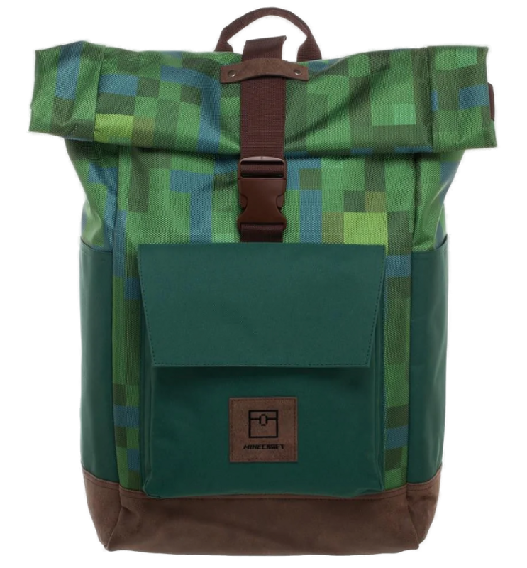 Minecraft Premium Explorer Rolltop Backpack | Chaos Cards