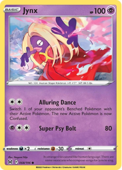 Jynx : SWORD AND SHIELD LOST ORIGIN 68/196 - Pokemon Single Card