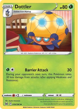 Dottler : SWORD AND SHIELD LOST ORIGIN 19/196 - Pokemon Single Card