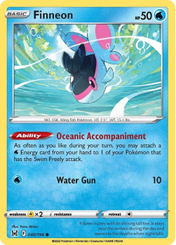 Finneon : SWORD AND SHIELD LOST ORIGIN 40/196 - Pokemon Single Card